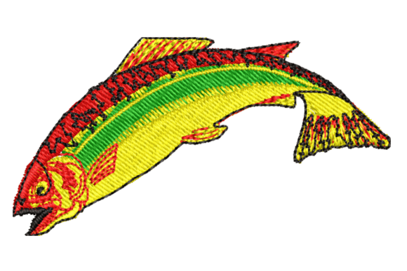 Beautiful Fish: An Elegant Embroidery Design
