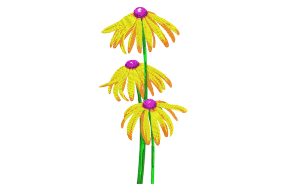 Black Eyed Susan Flowers: A Versatile Embroidery Design