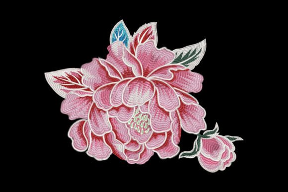 Blooming Peony with Bud: A Touch of Elegance