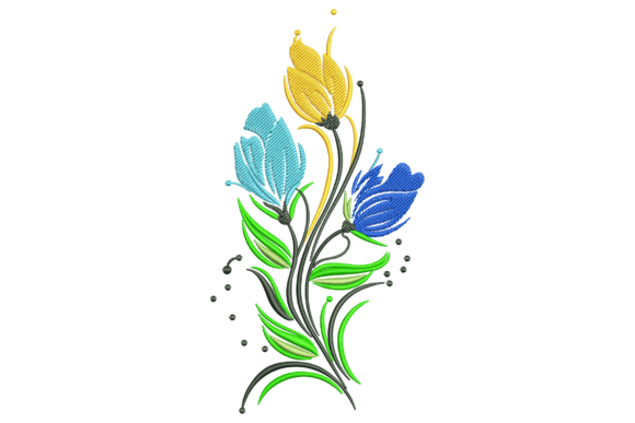 Bright and Cheerful Colorful Tulip Flower
