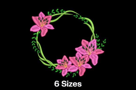 Charming Beautiful Floral Wreath Design