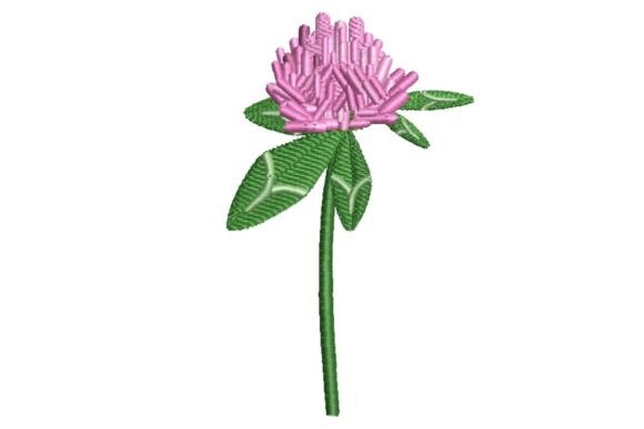 Charming Clover Flower for Business Embroidery