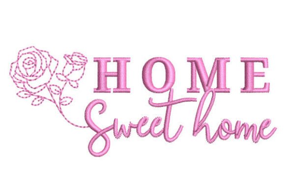 Charming Home Sweet Home 10x10cm Design
