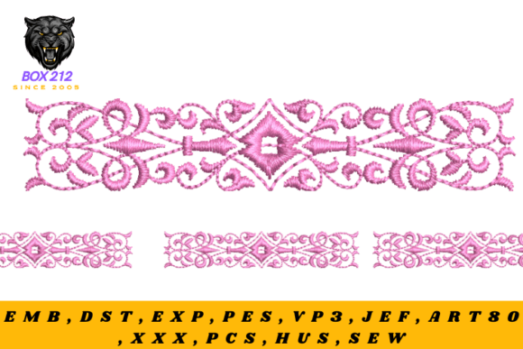 Elegant Borders of Flowers and Motifs