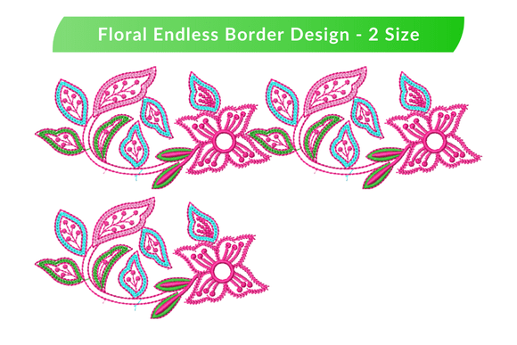 Elegant Endless Embroidery Border Design