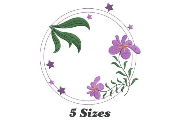 Elegant Iris Flower Circle Frame Review