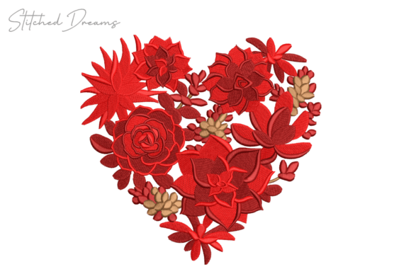 Heart of Flowers: A Versatile Embroidery Design