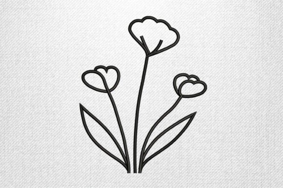 Minimalist Flower Line Art: A Clean, Modern Design