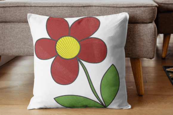 Review: Bold Red Daisy Embroidery Design