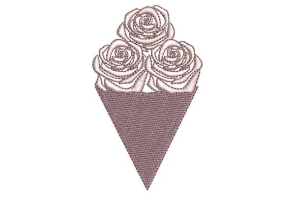 Rose Bouquet: A Romantic Embroidery Design