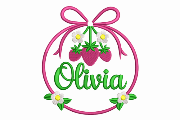 Strawberry Name Wreath: A Charming Addition